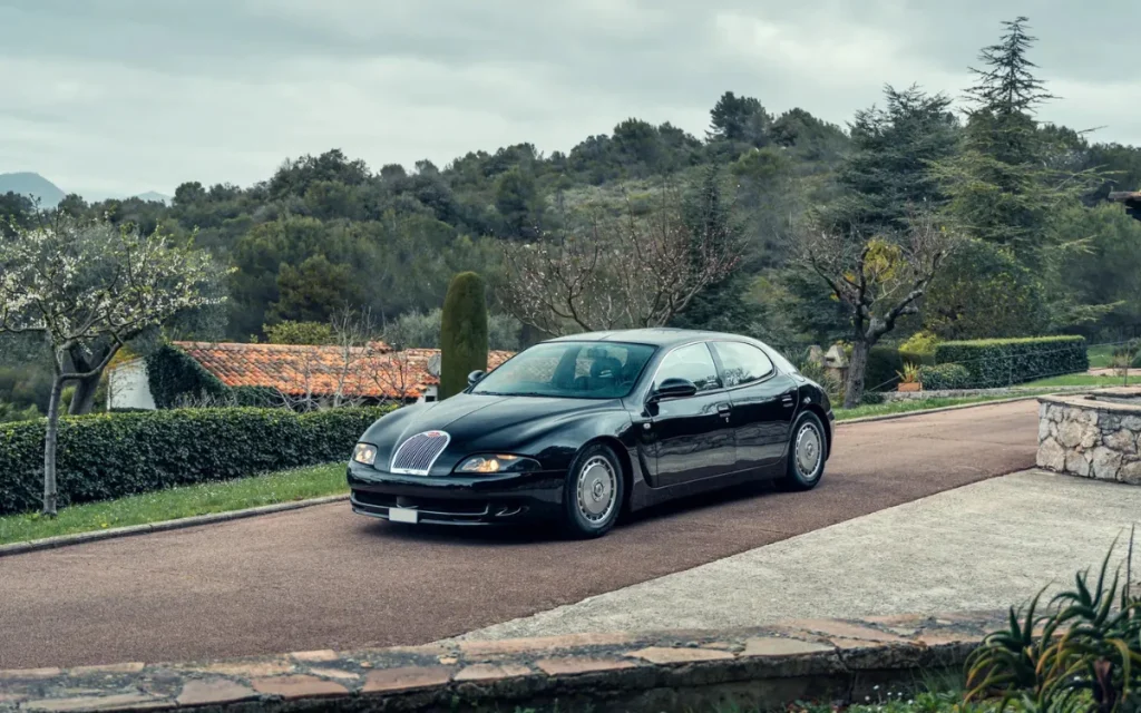 A one-of-three Bugatti EB112 four-door sedan is heading to auction with a $2 million estimate, revealing a rare pre-VW Bugatti V12 luxury project