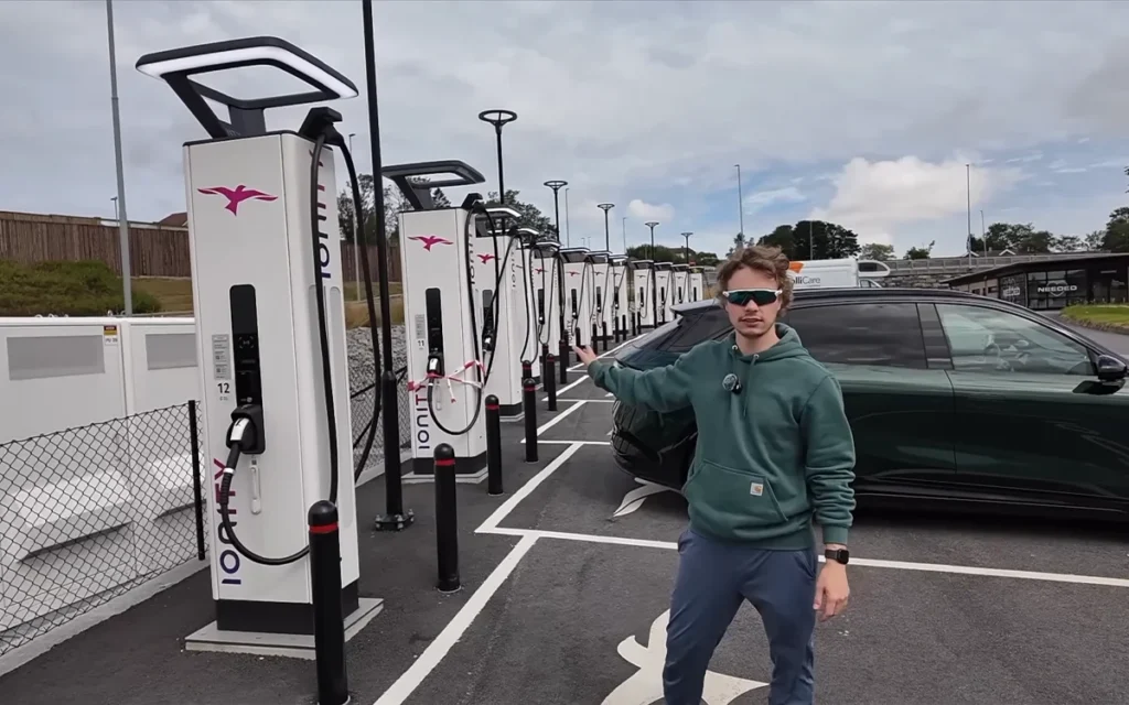 This American man was blown away after discovering what Norwegian EV charging infrastructure is like after being driven around the country in a Zeekr 7X