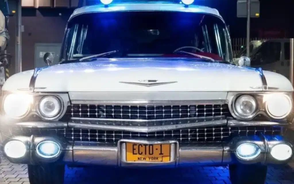 Iconic Ghostbusters 'Ectomobile' - Ecto-1 - to rent out at parties