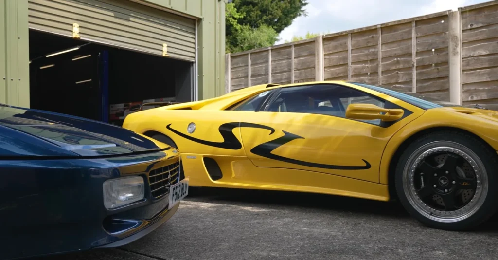 Edwin and Will from Collecting Cars met an absolute legend in the UK - a man with a 'cheap' house but a car collection worth a fortune that also includes a Lamborghini Diablo and a Ferrari 512 TR