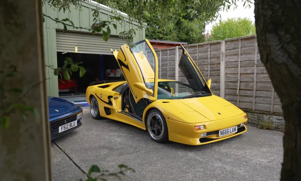 Edwin and Will from Collecting Cars met an absolute legend in the UK - a man with a 'cheap' house but a car collection worth a fortune that also includes a Lamborghini Diablo and a Ferrari 512 TR