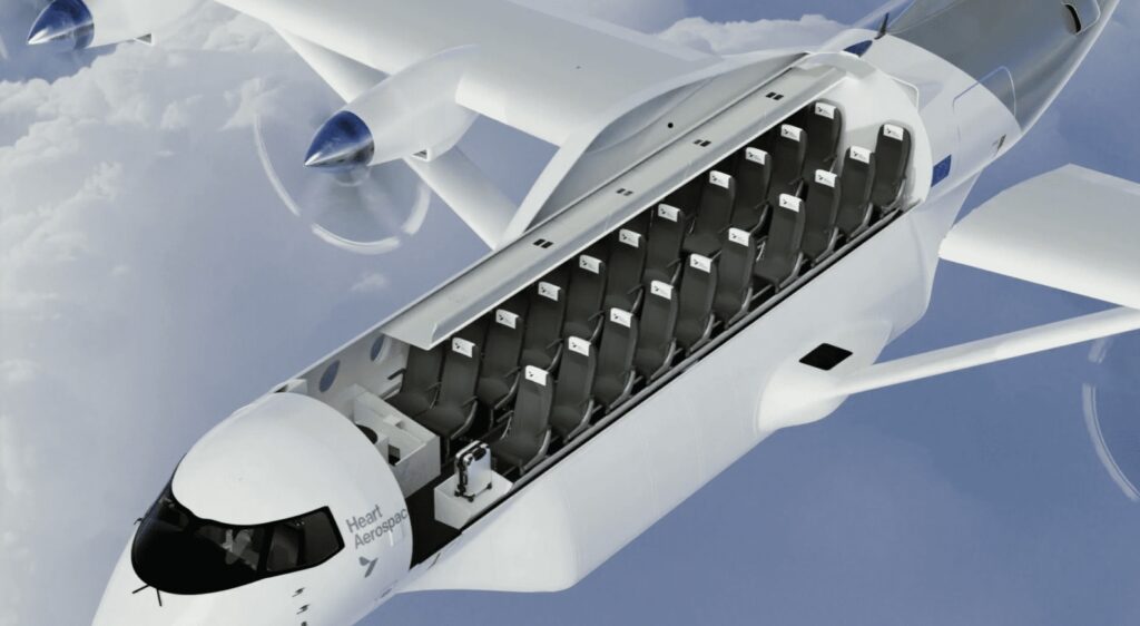 Electric aircraft cabin