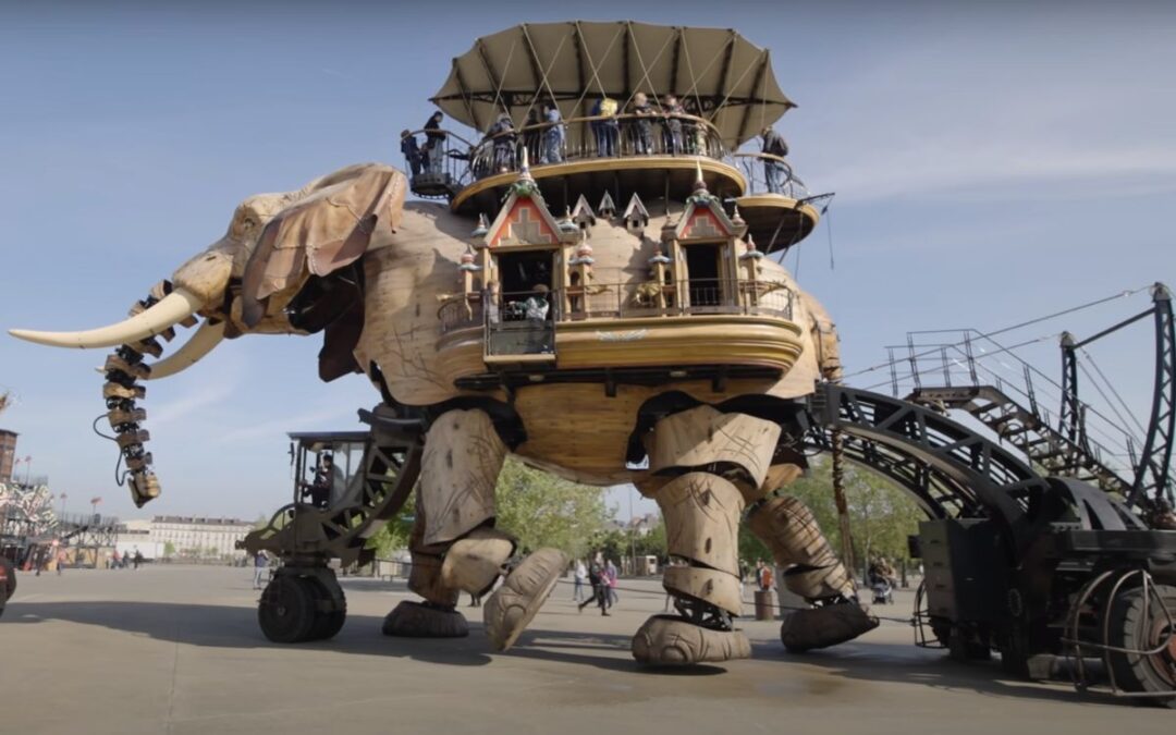 Ever wanted to ride a giant ‘robot’ elephant? Well, now you can