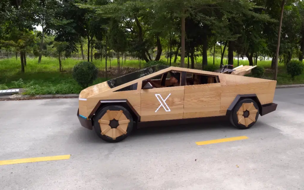 Elon Musk responds to man who built wooden Cybertruck