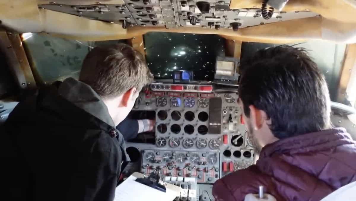 Elvis Presley’s private jet cockpit