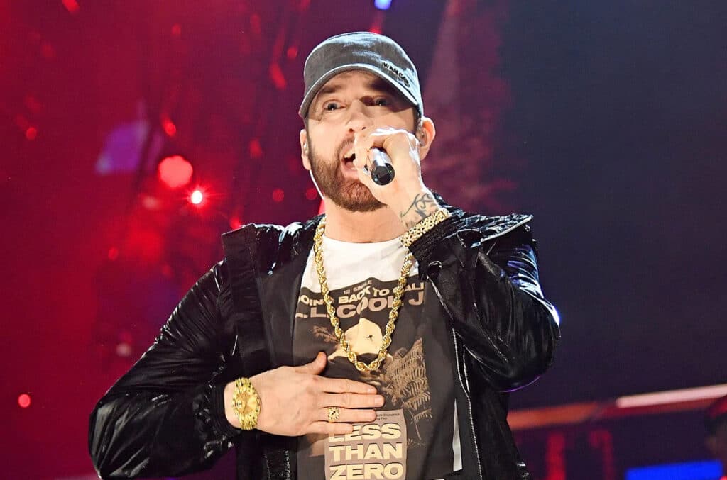 Eminem wearing his Rolex