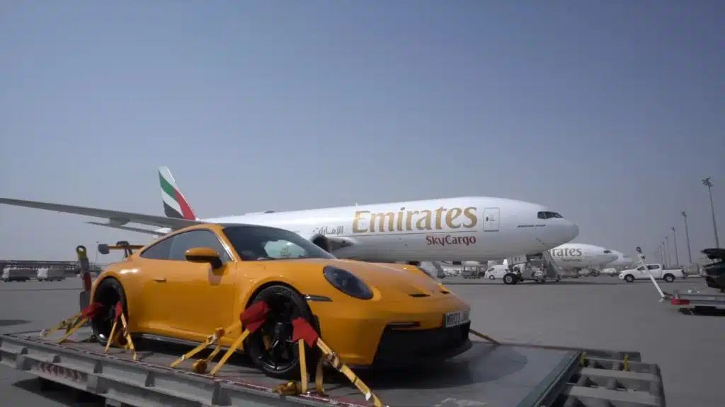 The incredible process of how luxury cars are transported by air shows how supercars travel the globe