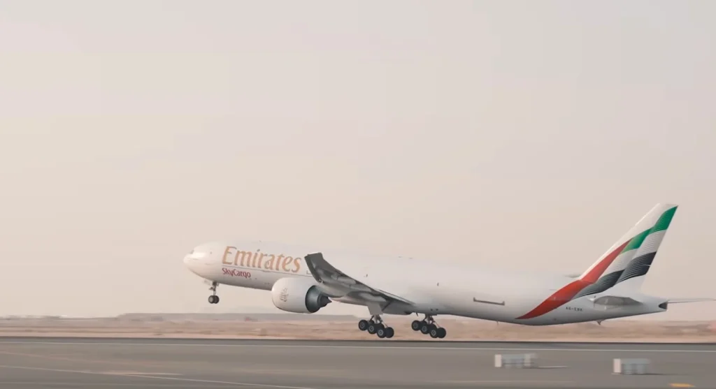 Emirates shared an interesting video showcasing the full conversion of a Boeing 777-300ER from passenger plane to cargo plane