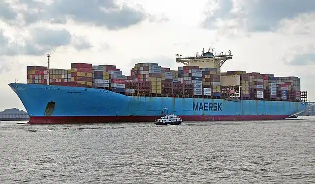 The Emma Maersk is currently the world's largest cargo ship.