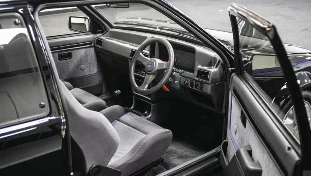 The Ford Escort RS Turbo that was owned by Princess Diana is still immaculate in the interior.