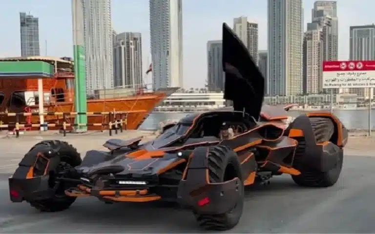 Supercar Blondie unveils Batmobile replica