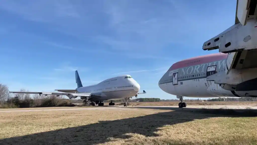 North Carolina teen discovers airplane boneyard filled with classic planes from Boeing, Airbus and McDonnell Douglas left to rot since the ’90s