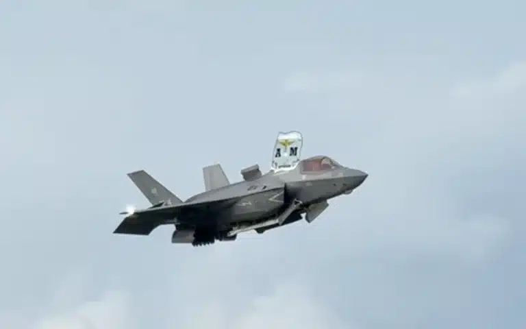 Man at the Frecce Tricolori show hears an F-35B for the first time - the roar hits gives him goosebumps, and proves why this jet is unforgettable