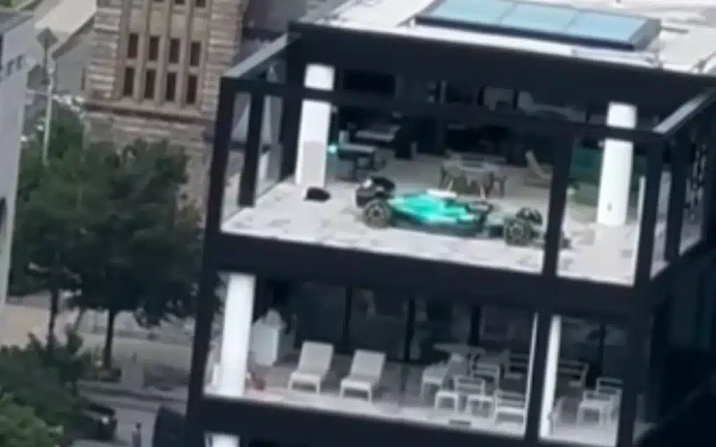 Mystery millionaire kits out his Canada penthouse with an F1 car in outrageous display of wealth