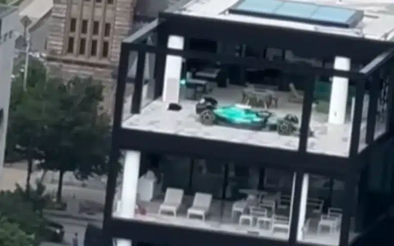 Mystery millionaire kits out his Canada penthouse with an F1 car in outrageous display of wealth