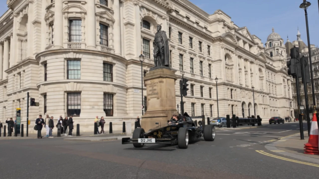 Men take road-legal F1 car onto public roads to complete six real-world challenges in order to see if it's truly practical for everyday use