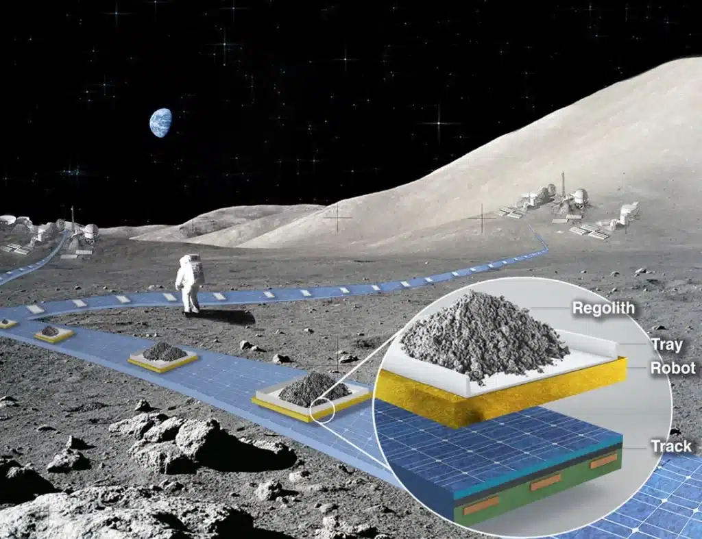 NASA FLOAT Railway on the Moon