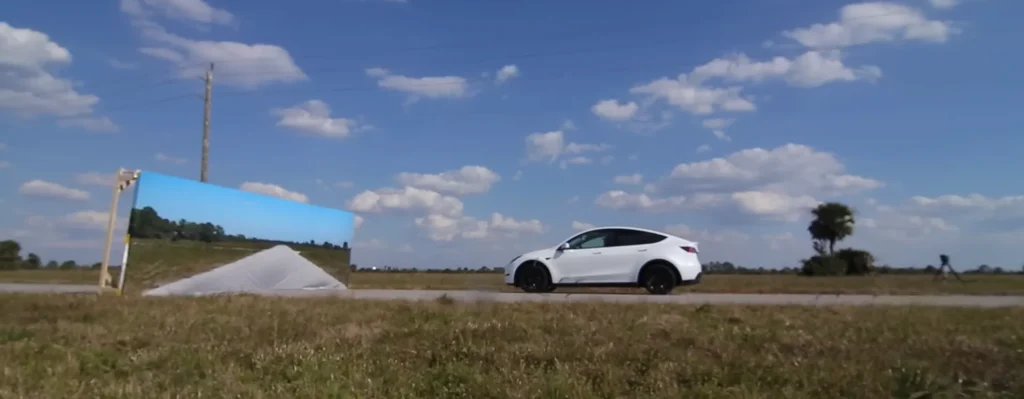 Man does his own Looney Tunes-style wall experiment with Tesla's autopilot after seeing viral video and comes to surprising conclusion