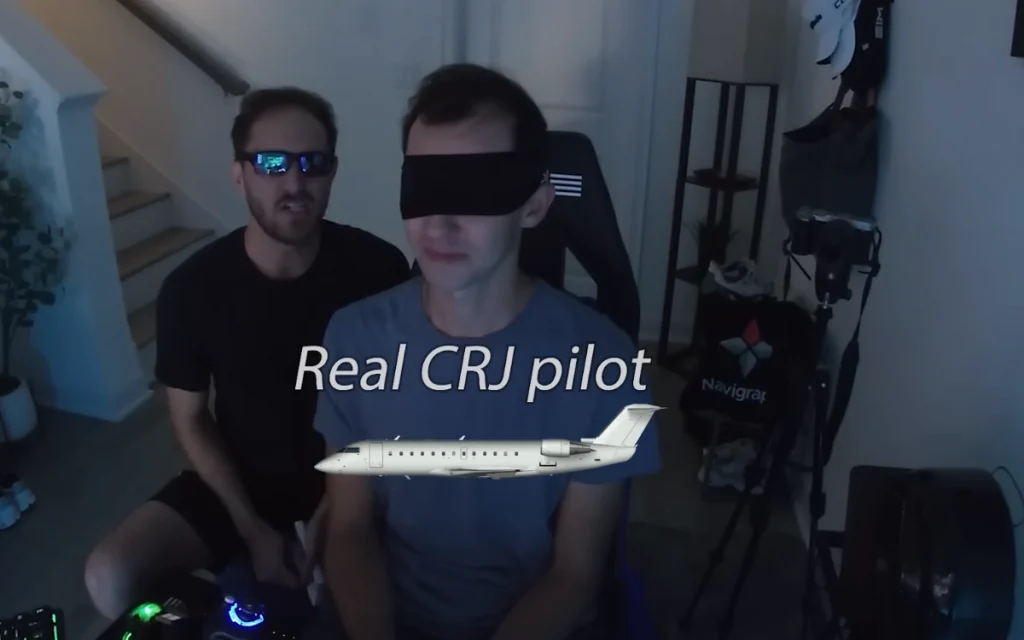 Real airline CRJ pilot battles 'impossible' challenge on Microsoft Flight Simulator to see if his training pays off