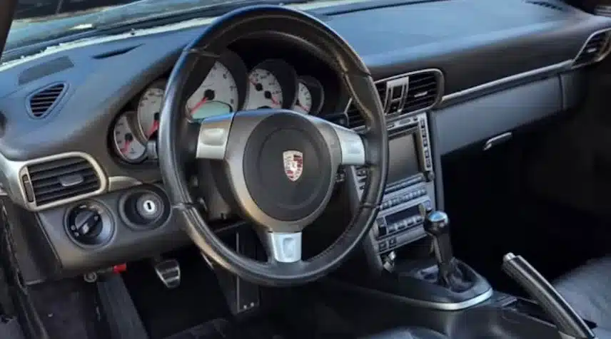 Someone in Indiana dropped the shell of a 1966 Mustang onto a 2008 Porsche 911 chassis