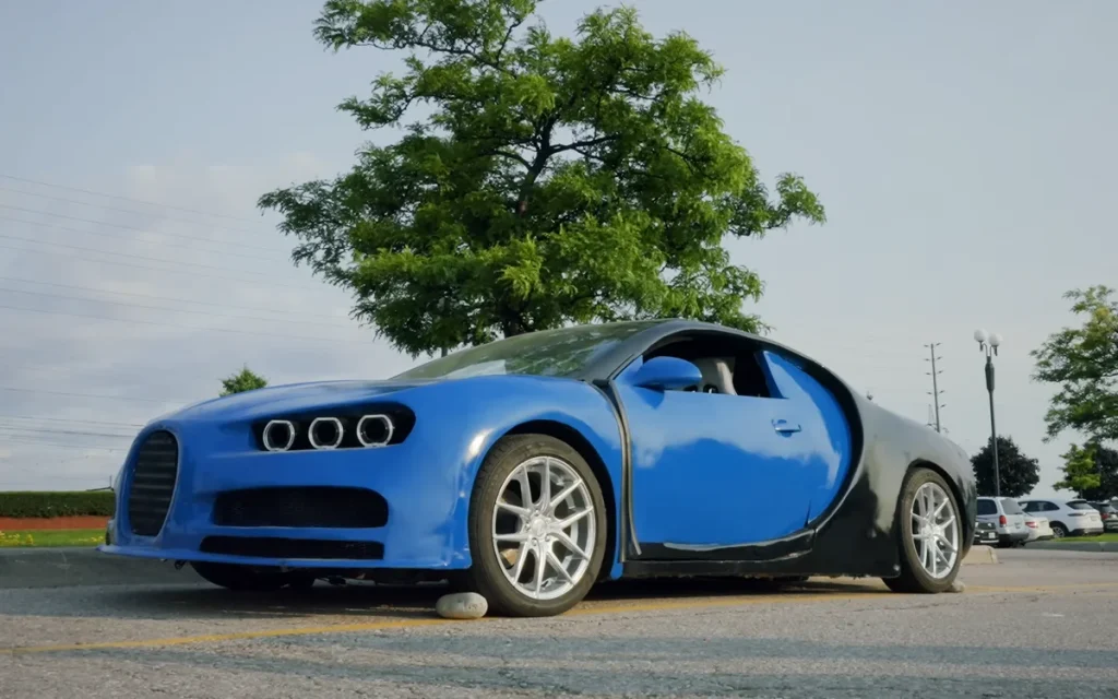 In a bid to catch car thieves in a local hotspot, this Canadian man parks a fake $2,000,000 Bugatti and launches a stakeout in a nearby hotel