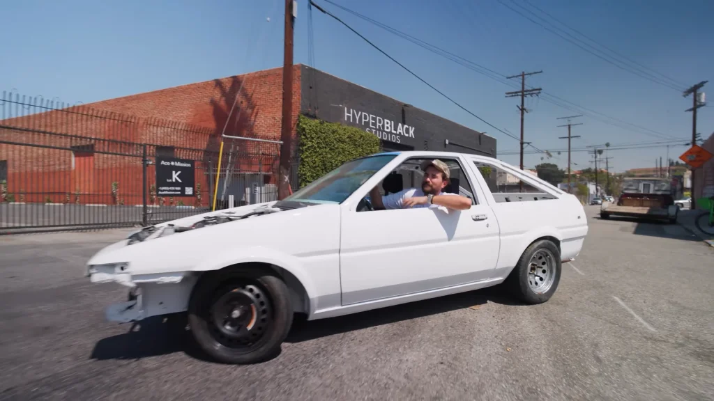 American guys working on a fake poorly made Toyota AE86 from China spend $5,000 transforming it for the track