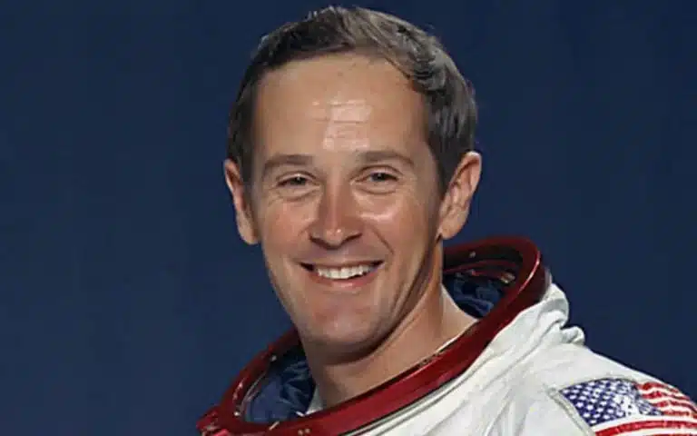 Charles Duke in his space suit