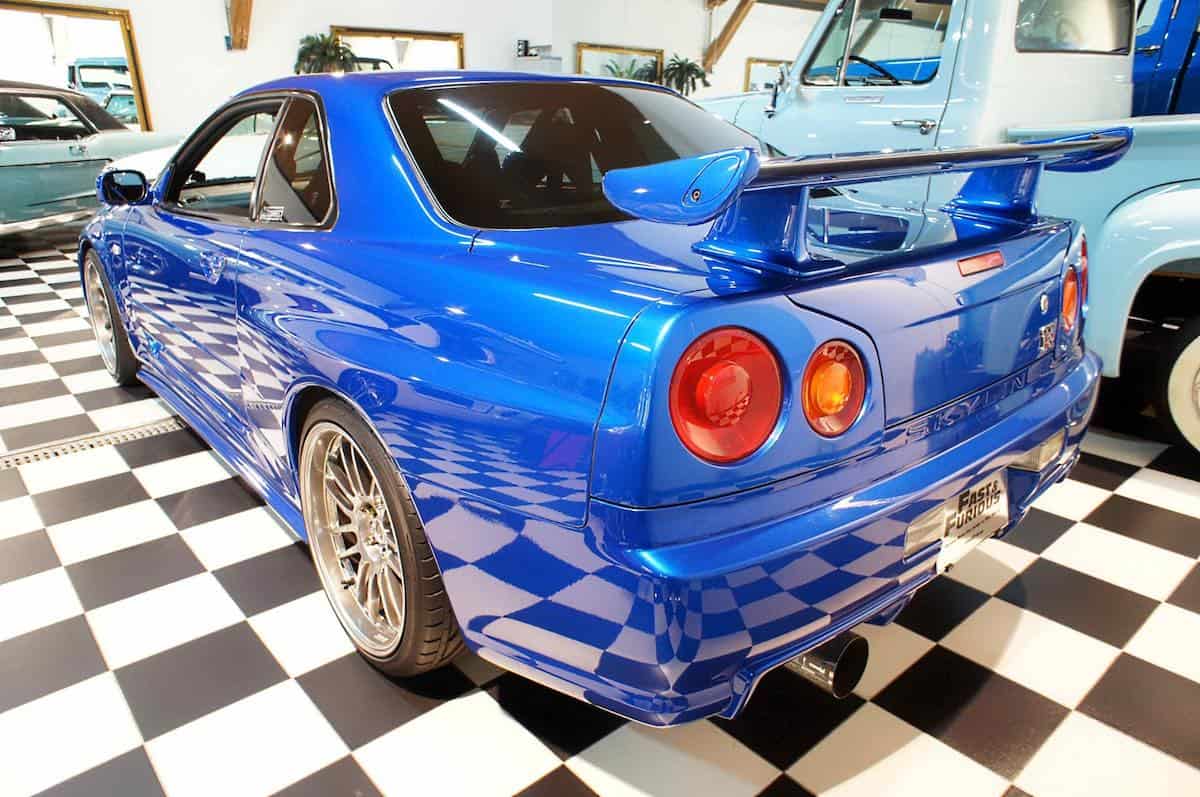 pepermunt Temmen Leven van Paul Walker R34 Skyline from Fast & Furious 4 is heads to auction