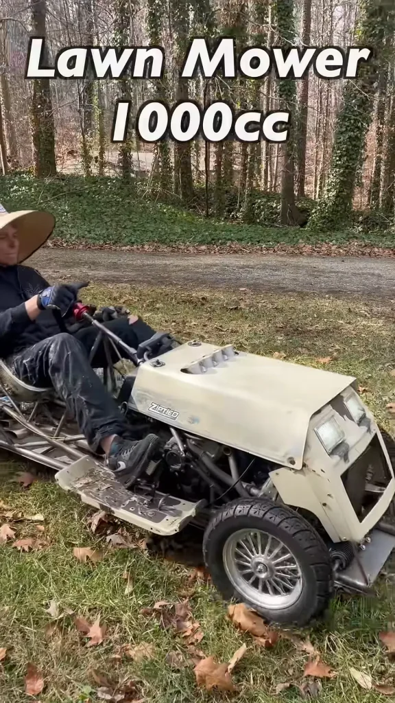 North Carolina man builds world's fastest lawnmower that reaches 152 mph and still manages to cut grass