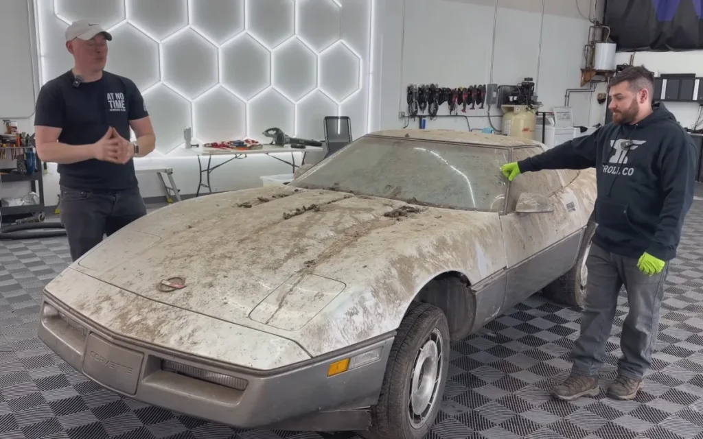 Father who parked Chevrolet Corvette sports car for 30 years to afford sending daughters to school now sees it shine again in emotional surprise