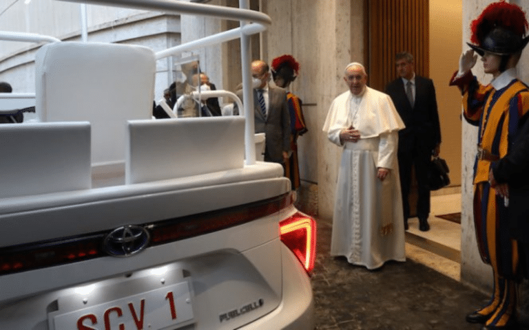 Pope Francis once had a very odd custom car gifted to him for a visit to Japan