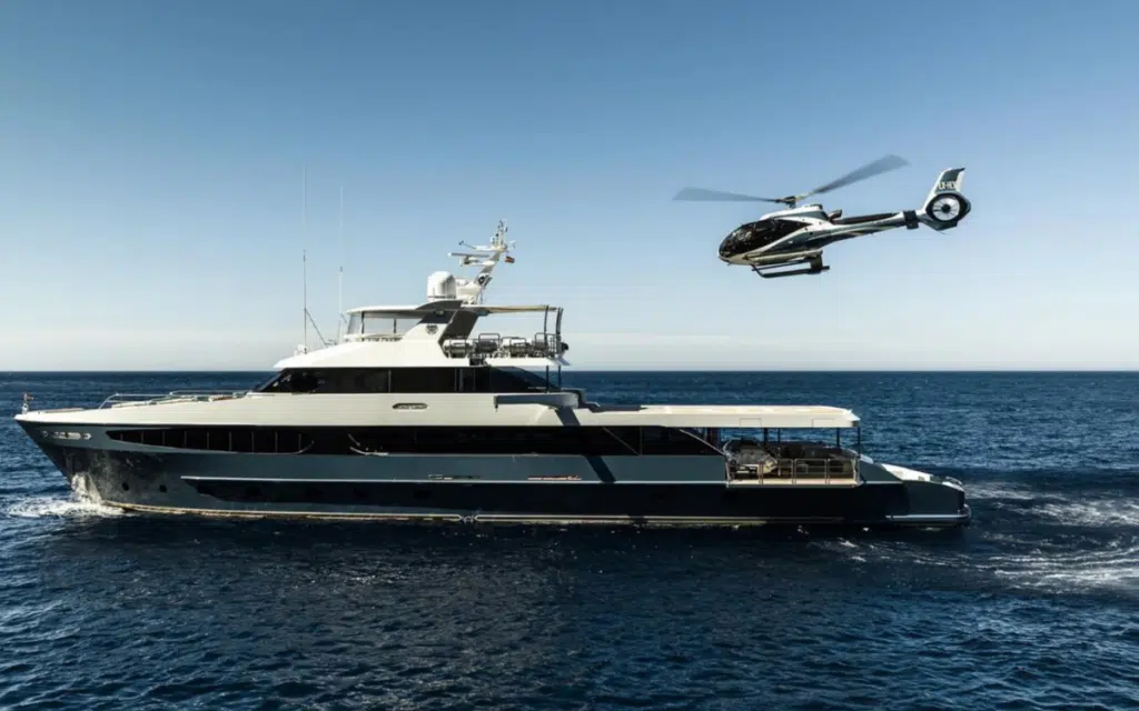 This $12 million expedition yacht took off after one heli of a makeover