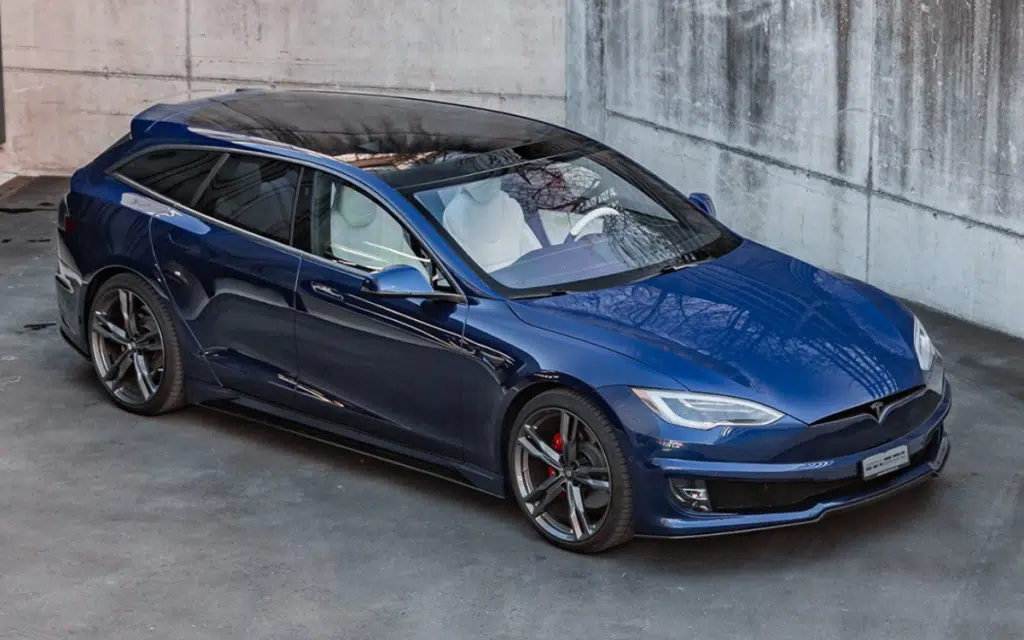One-of-a-kind Tesla Model S station wagon stands out as one of the best conversions yet