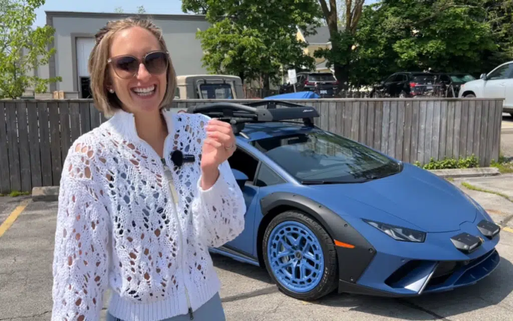 Woman with awesome car collection reveals why she daily drives rare off-road Lamborghini Huracán Sterrato