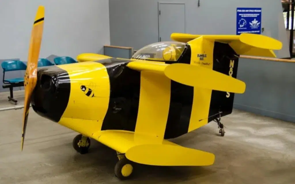 Smallest plane ever was less than half the height of Shaquille O'Neal and weighed just 180kg