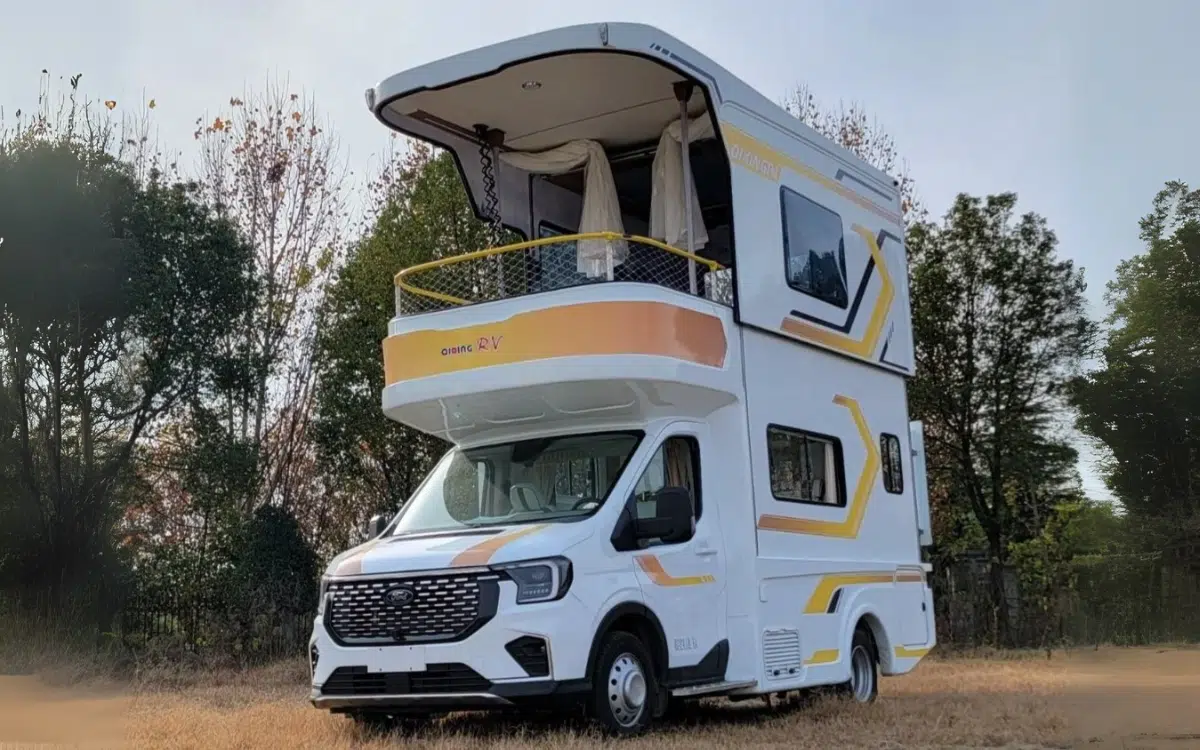 Giant $158,000 Chinese double-decker RV goes viral for how utterly bizarre it is