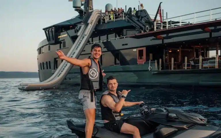 Martin Garrix festival afterparty is a yacht with a slide, cinema-inspired lounge and tropical bar
