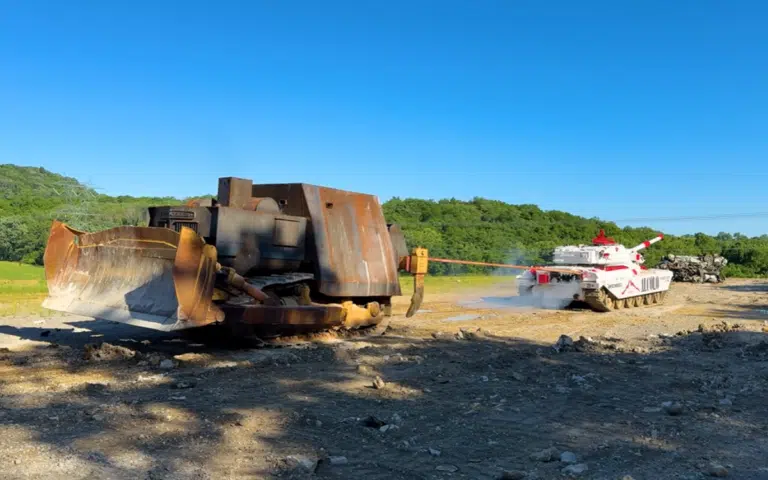 WhistlinDiesel created a 'Killdozer' and had a tug-of-war with an actual tank that had an outrageous result