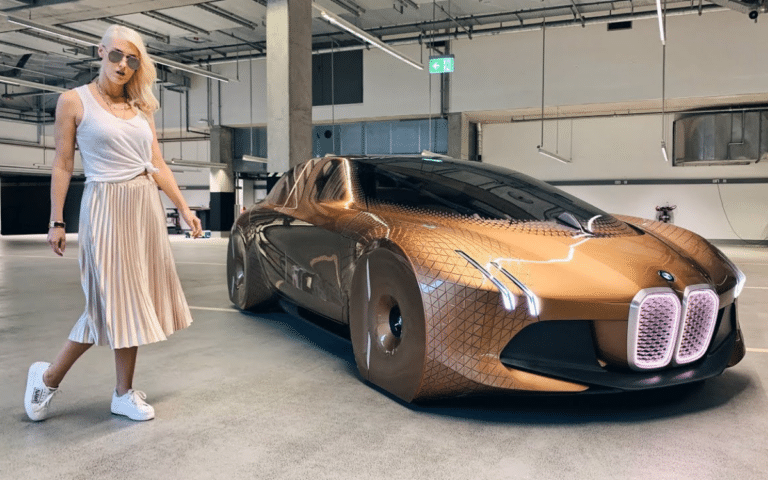 This BMW is so futuristic it has living skin that makes it look like it's alive