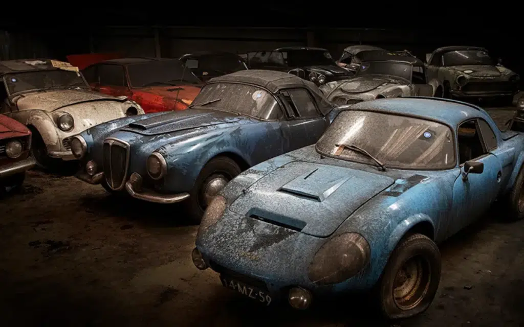 230 cars amassed over 40 years were found stored across three locations and were worth millions