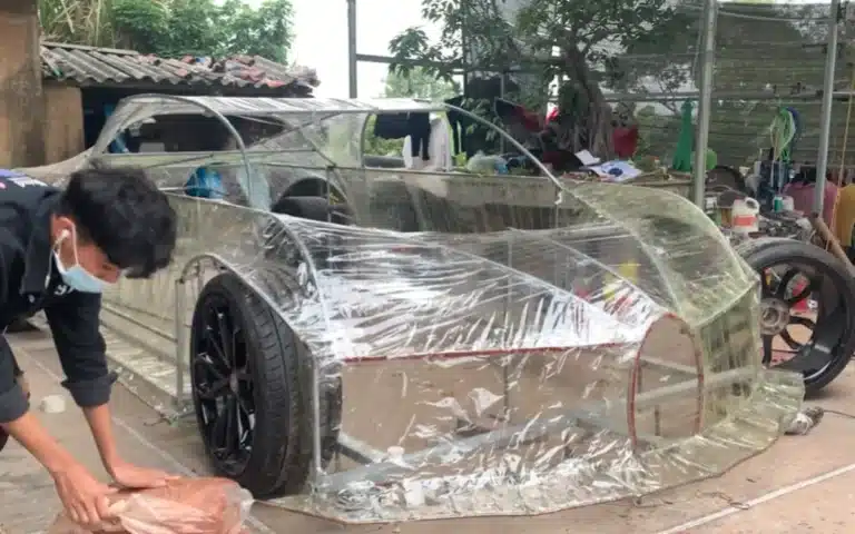 Man spends 365 days building his own Bugatti Chiron from scratch as he can't afford to buy one