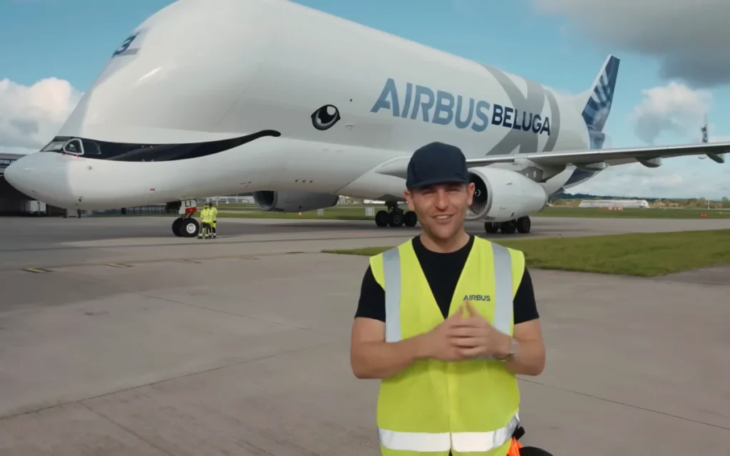 Man gets exclusive look inside the Airbus Beluga XL and can’t believe what the whale-shaped plane is hiding