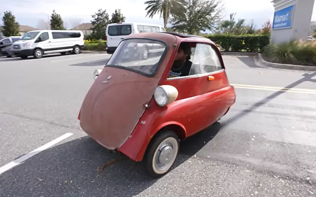 World's smallest car taken on Florida road trip, fills up for less than a McDonalds