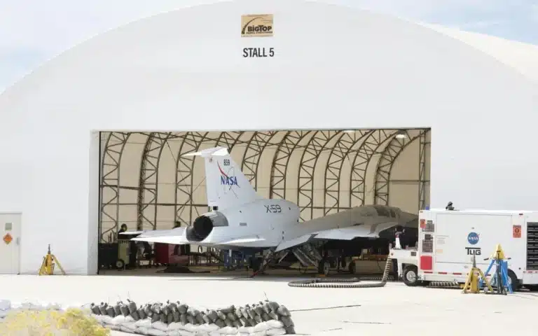 X-59 model tested in wind tunnel as NASA nears no-boom supersonic flight