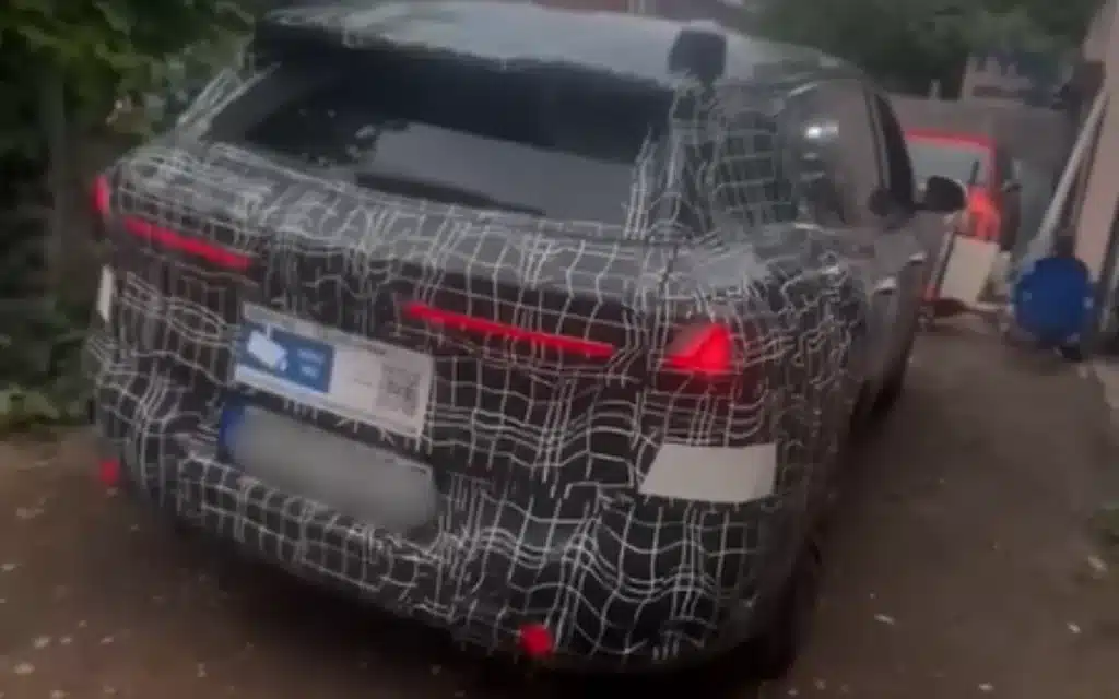 A BMW iX3 concept just pulled up to get its tires changed in Birmingham