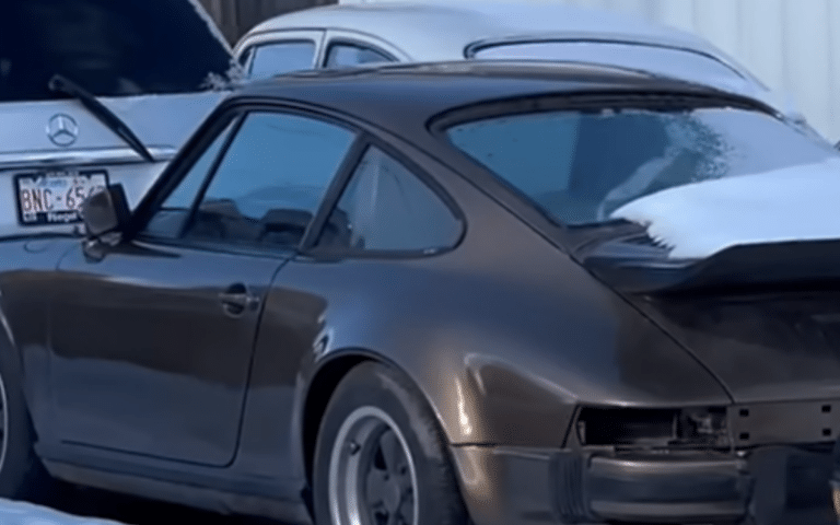 Man noticed an abandoned Porsche 911 outside a mechanic's for a year then finally offered to buy it