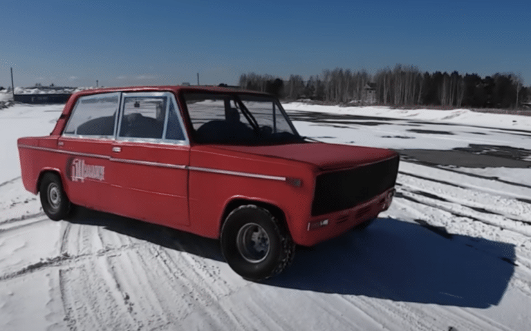 Risk-averse Russians create supersized Lada with two engines capable of drifting