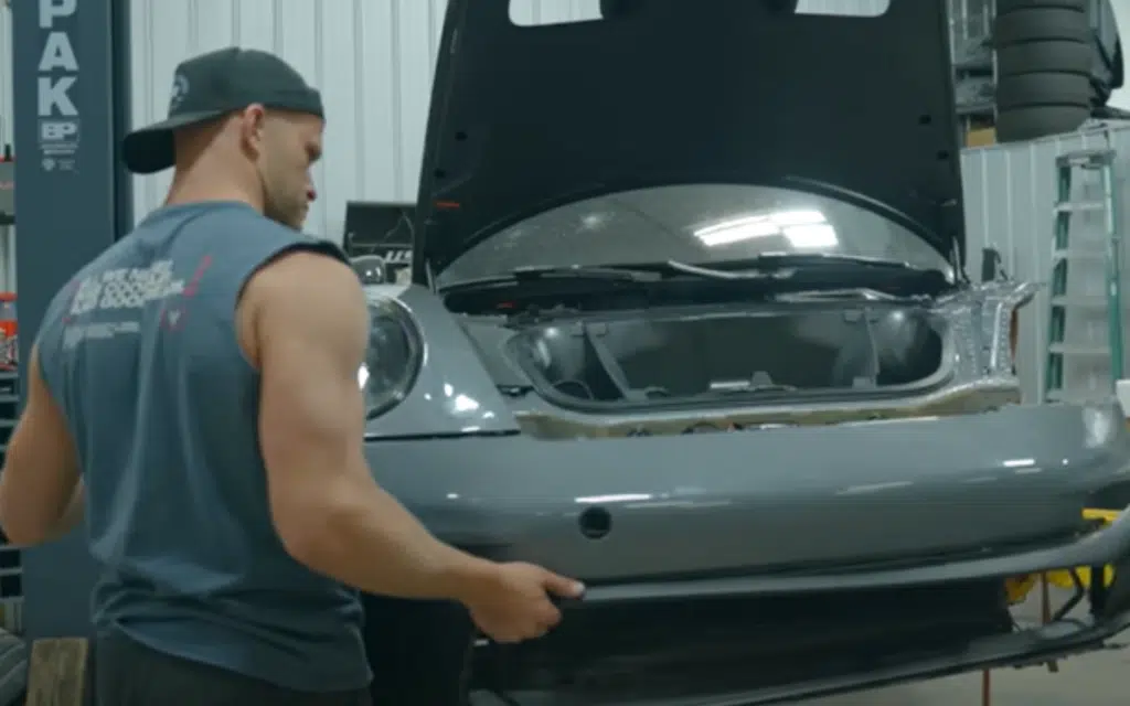 This American YouTuber is restoring a Porsche GT3RS after it crashed into a tree