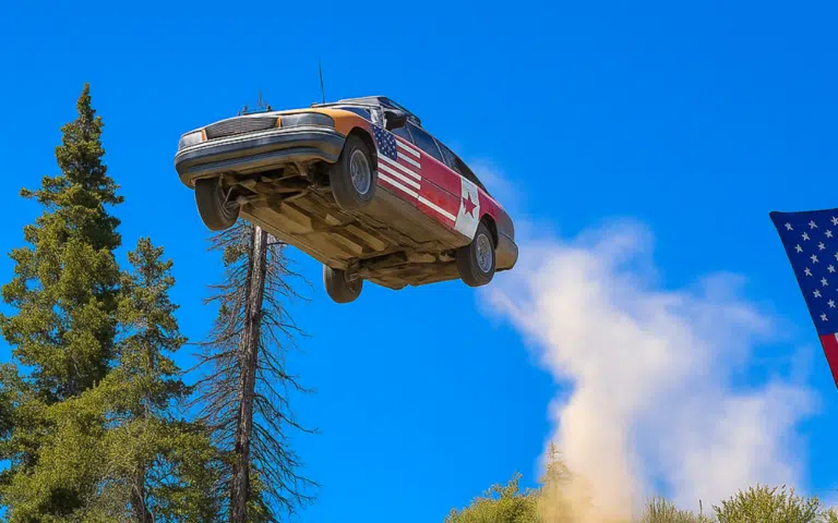 Alaska town celebrates 4th of July by launching cars off cliffs instead of fireworks