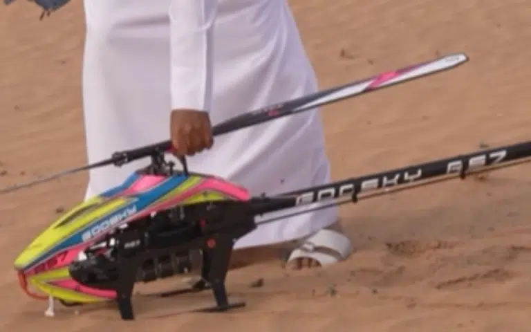 Dubai man puts a scarily powerful motor in a helicopter and it shoots up to the sky so fast it looks fake